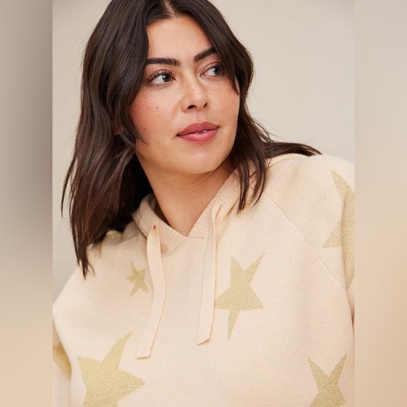 Torrid Jacquard Pullover Hooded Sweater NWT - Picture 4 of 8